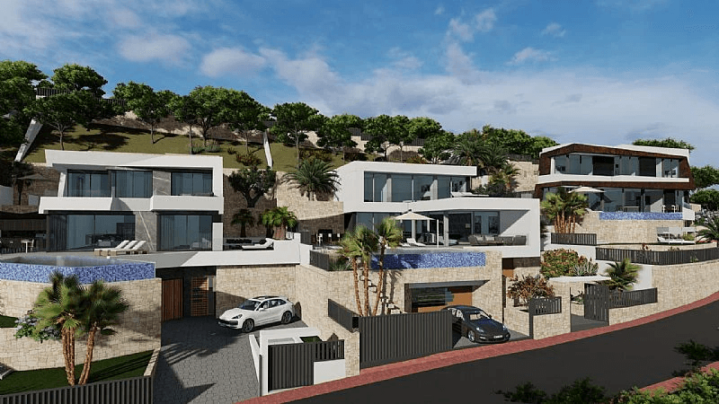 Villa de diseño de nueva construcción con excelentes vistas al mar - Calpe