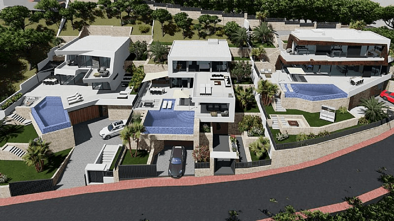Villa de diseño de nueva construcción con excelentes vistas al mar - Calpe