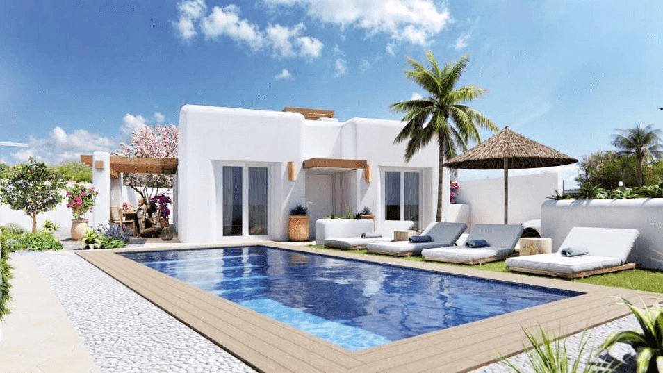 Villa neuve de style ibicenco à vendre à Polop