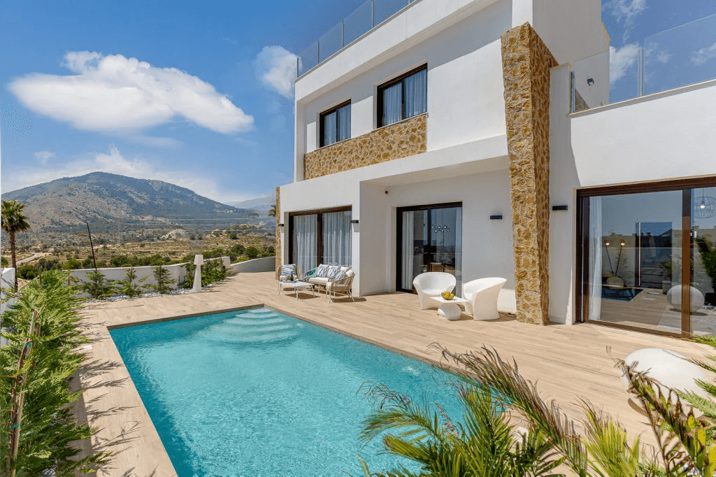 Villa moderna de nueva construcción en nuevo complejo residencial en Finestrat