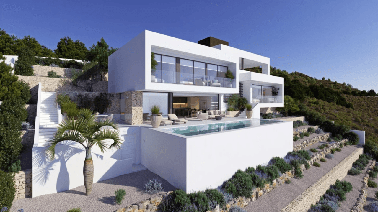 Comprar villa de lujo en Altea – Exclusiva villa de obra nueva en la Sierra de Altea