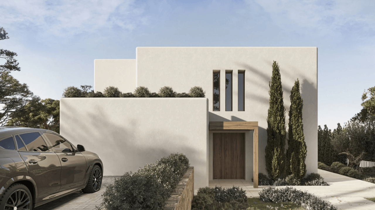 Villa con vistas al mar y encanto ibicenco en La Fustera - Benissa