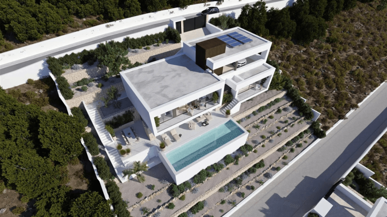 Comprar villa de lujo en Altea – Exclusiva villa de obra nueva en la Sierra de Altea